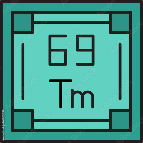 Obraz na plátně Thulium icon