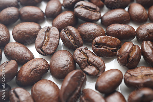 Medium Roast Arabica Coffee Beans Close Up