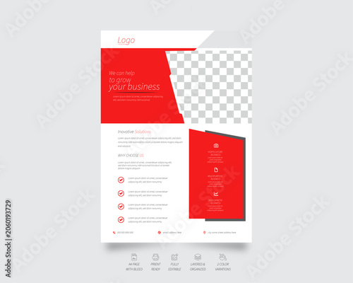 modern Corporate leaflet creative business Flyer design template