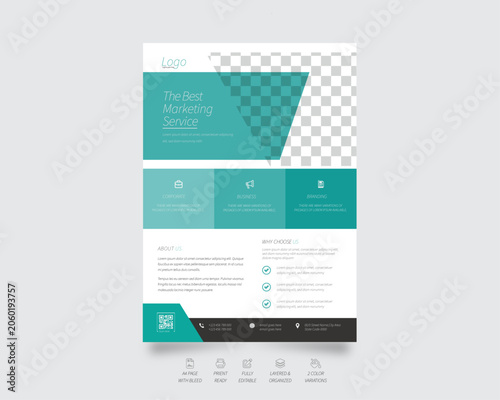 modern Corporate leaflet creative business Flyer design template
