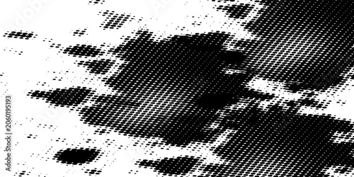 Noise grain wave or sand dust and paint brush spray with abstract vector texture. Noise grain wave line with airbrush or graffiti halftone effect
