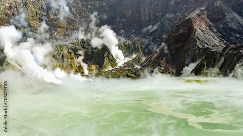 White Island volcano, Whakaari in New Zealand.
