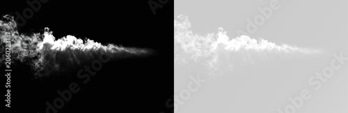 Fotografija mist cloud moving slowly through the scene appearing light and delicate for a ca