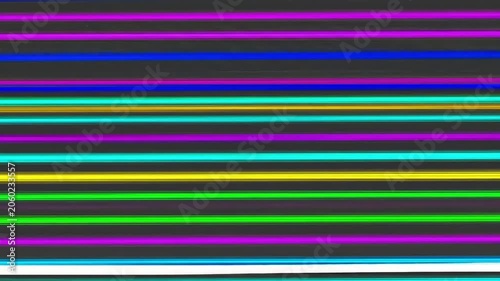 Abstract Glitch Background Featuring Distorted Colorful Horizontal Lines