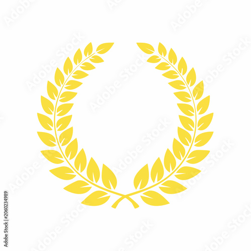 Golden Laurel Wreath Icon