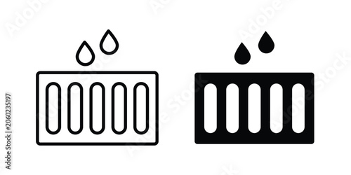Tableau sur toile Drain or Drainage icon