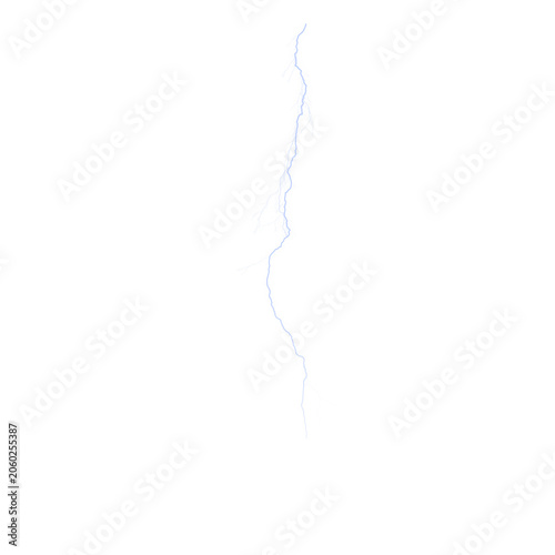 Powerful Blue Lightning Bolt PNG Transparent Background Realistic Thunder Energy Flash Electric Strike Isolated Design Element for Creative Projects