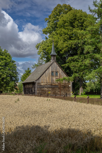 Eighteenth-century chapel in the village of Palczewo. Żuławy, Poland.