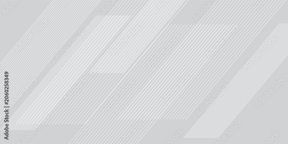 Fototapeta premium Abstract Light Gray Geometric Background with Diagonal Lines