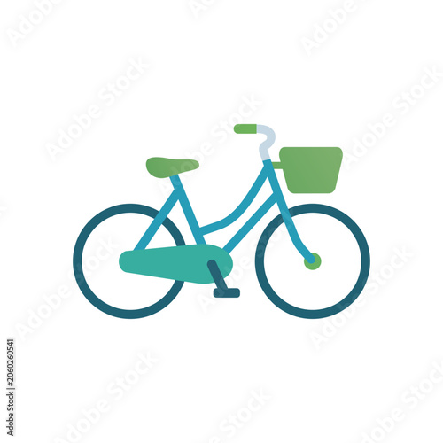 bicycle isolated on white background