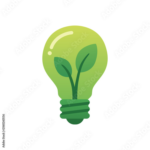green light bulb