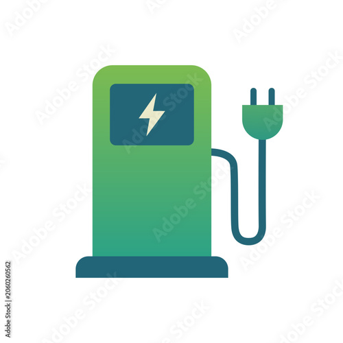 illustration of a charging station