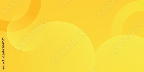 Quadro su tela Fluid yellow gradient shapes composition