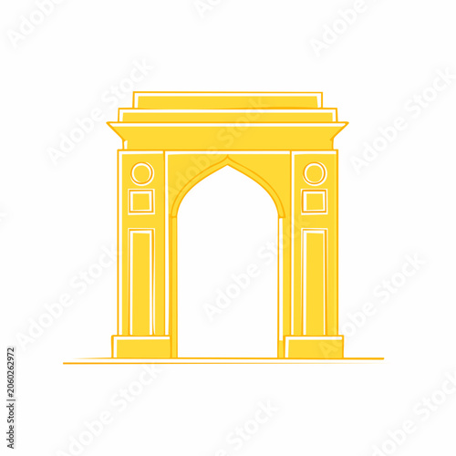 Golden Archway Illustration