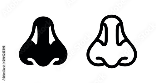 Foto Human nose icons