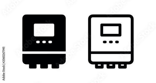 Fotografía Electronic inverter or power converter icon