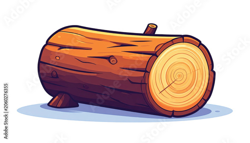Log Cut Timber Wooden Tree Trunk.