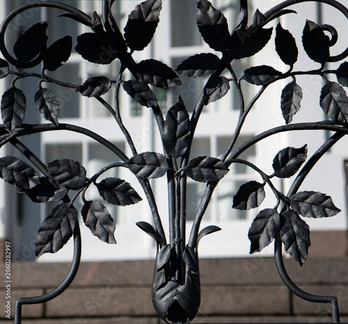 Part of Ornate Iron Fence