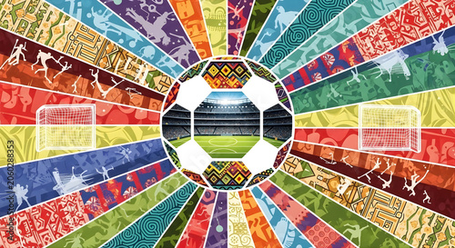 Soccer Ball With A Lot Of Different Designs