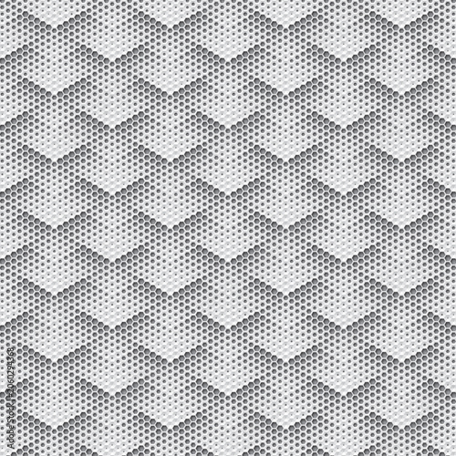 scale texture made from mosaic pattern hexagonal honeycomb shape, black and white vector illustration