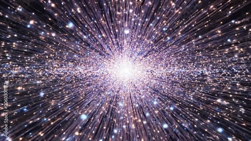 Abstract vortex of shimmering lights and motion blur, evoking speed and futuristic energy, perfect for technology backgrounds.