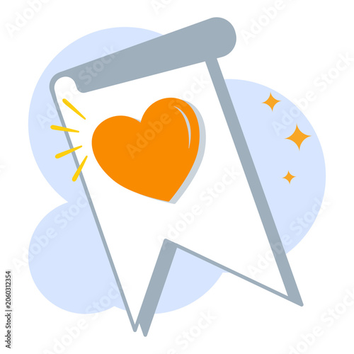 No Favorites Empty State icon for illustration
