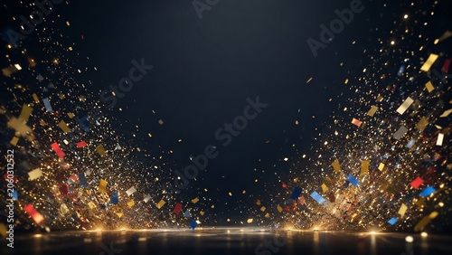 Colorful Grand Finale Confetti Background