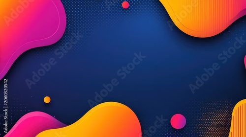 Vibrant abstract modern business accounting background with colorful fluid patterns and gradients