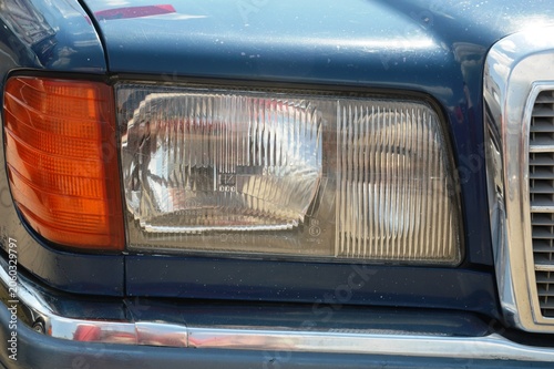 Retro car headlights