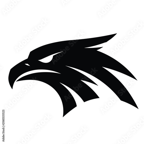 Aggressive Eagle Head Mascot Design