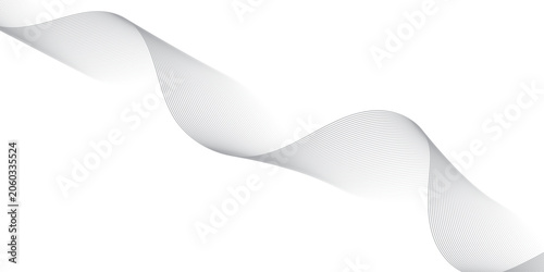 Vector abstract gradient wave Futuristic gray white abstract background. geometric flowing web smoke sound music digital blend curve line texture backgound.