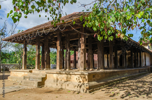 Splendid Ancient Woodcarvings At Embekka Temple In Kandy.
