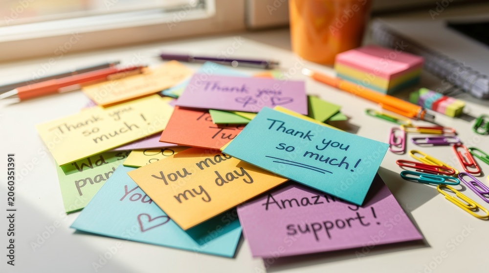 © MohammadRuzaimi - Pile of Handwritten Thank You Notes and Messages © MohammadRuzaimi - Pile of Handwritten Thank You Notes and Messages