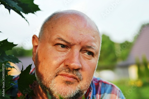 emotions and grimaces on the actor's face