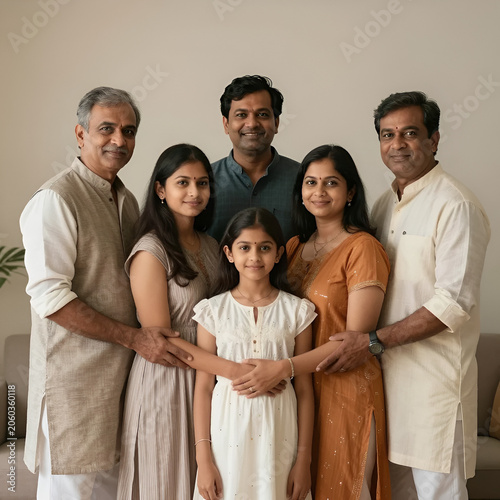 portrait of happy family