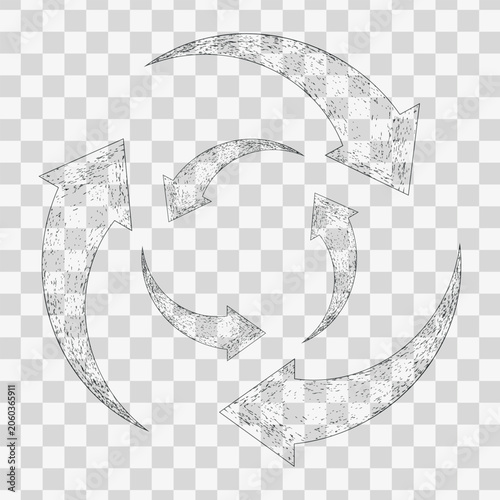 Abstract Arrow Symbol Background with 3D Vector Design Elements and Business Direction Concept Illustration