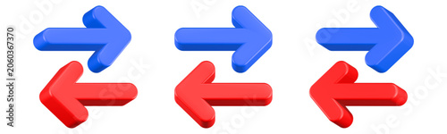 swap arrow icon 3d render