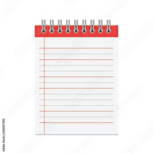 Minimalist red and white receipt or invoice template