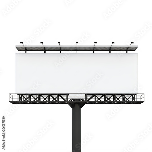Modern bus stop sign with route numbers