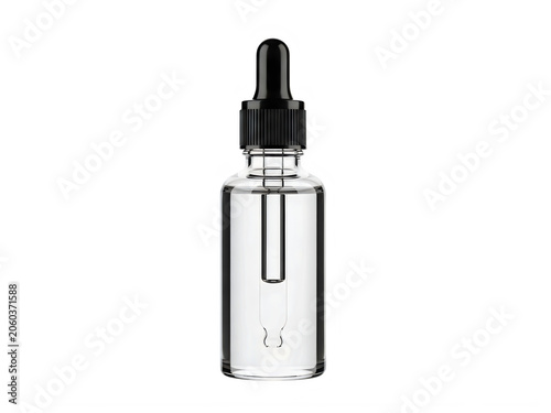 Modern clear glass vape pen with silver tip