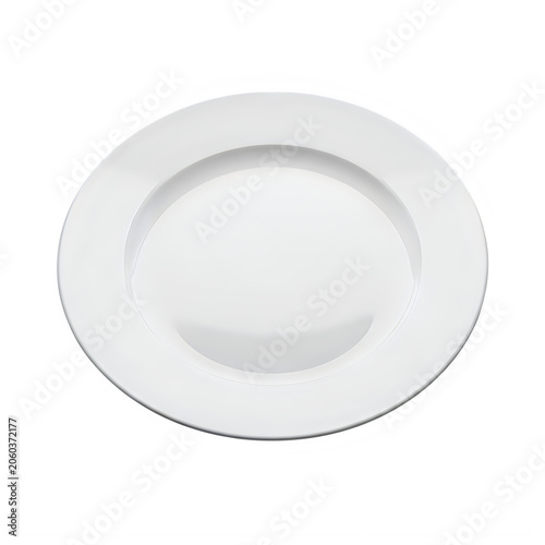 Modern round white ceiling light fixture with trim