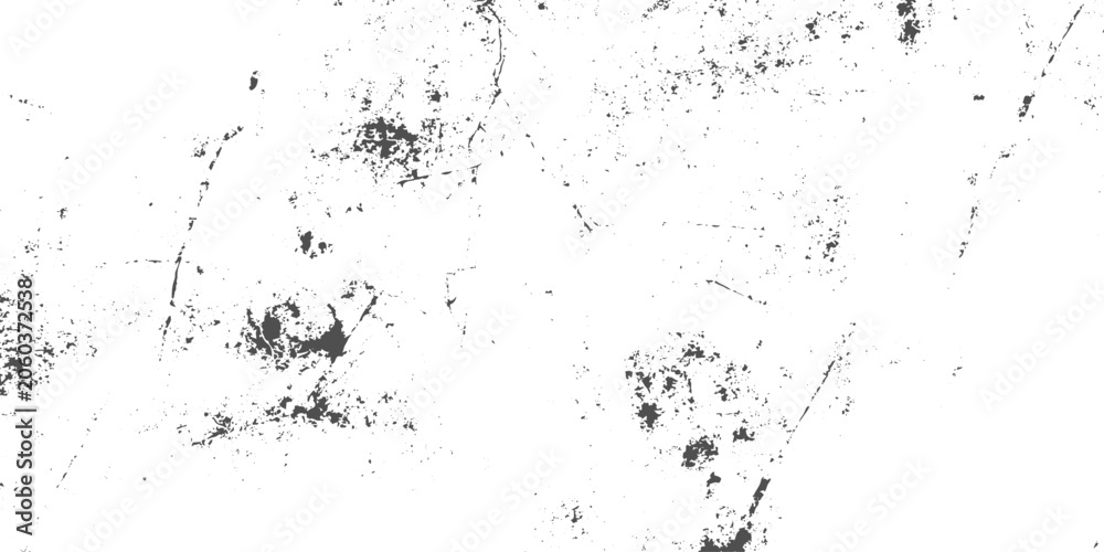 Fototapeta premium A minimal abstract scene of scattered black ink splatters and dust particles drifting across a clean white background. dirty grain and noise texture.