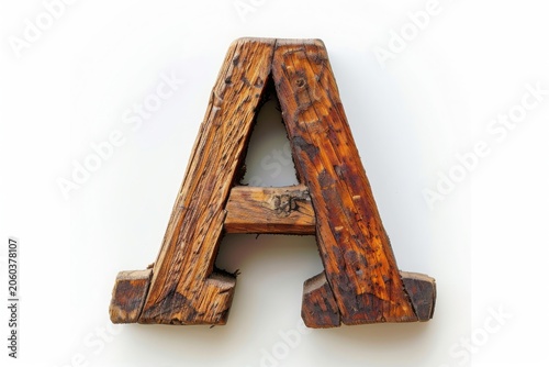 A alphabet isolated on white background