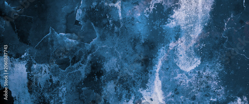 Canvastavla Abstract deep blue glacier ice texture patterns for backgrounds, wallpapers, design projects, prints, winter themes, nature concepts, and texture inspiration