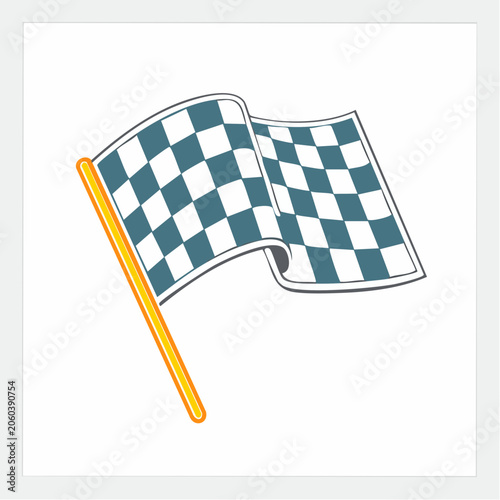 Checkered Flag Waving