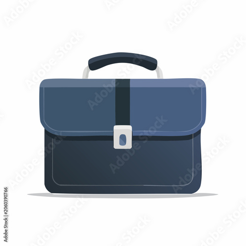 Blue Briefcase Illustration