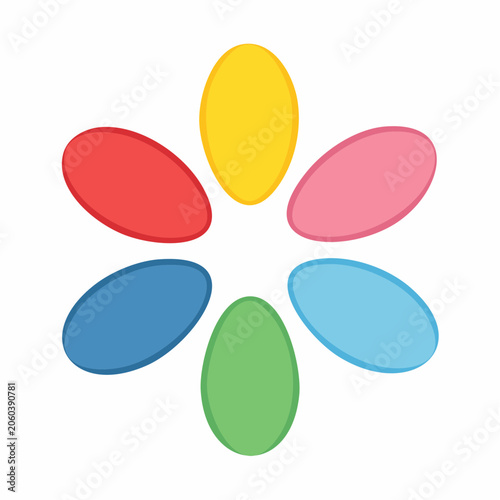Colorful Abstract Flower Logo