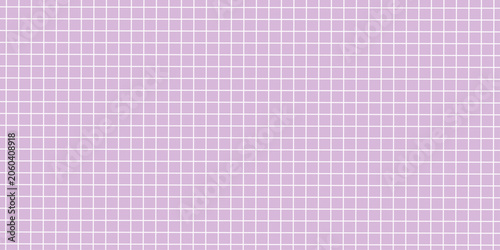 Pastel lavender grid paper texture seamless pattern. Minimal retro geometric background vector