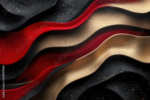 black red gold abstract background