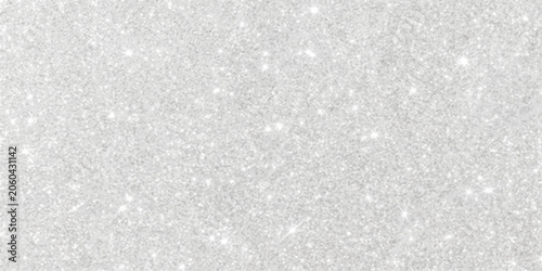 Bild auf Leinwand Sparkling silver glitter texture, a shimmering backdrop of tiny reflective particles that create a dazzling and festive effect, perfect for adding a touch of glamour